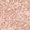 red botanical printed fabric from Fibre Naturelle