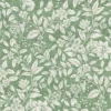 green botanical printed fabric from Fibre Naturelle
