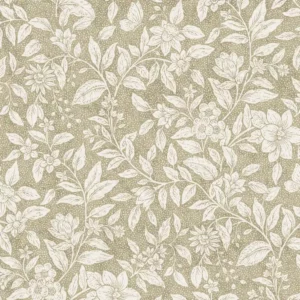 neutral botanical printed fabric from Fibre Naturelle