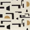 black-grey misc embroideried fabric from Camengo