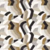 brown retro embroideried fabric from Camengo