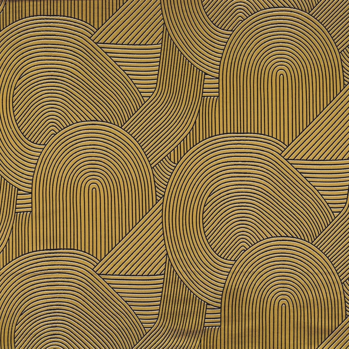 Largo Fabric - Ocre by yellow misc jacquard fabric from Camengo