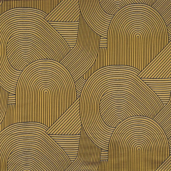 Largo Fabric - Ocre by yellow misc jacquard fabric from Camengo