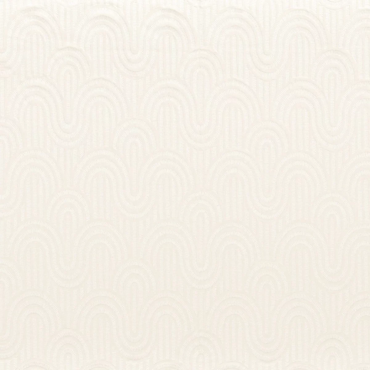 white retro embroideried fabric from Camengo