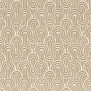 neutral retro embroideried fabric from Camengo