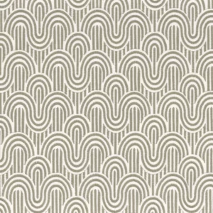 black-grey retro embroideried fabric from Camengo