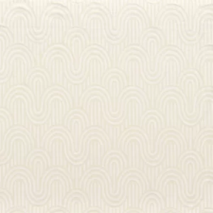 white retro embroideried fabric from Camengo