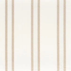 neutral striped embroideried fabric from Camengo
