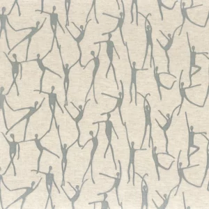 black-grey misc embroideried fabric from Camengo