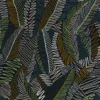 green contemporary embroideried fabric from Camengo