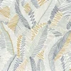 blue contemporary embroideried fabric from Camengo