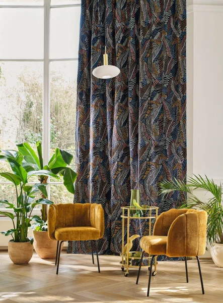 Fogliame Fabric - Azur by Fogliame Fabric - Azur from