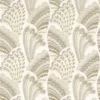white animal embroideried fabric from Camengo