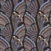 blue animal embroideried fabric from Camengo