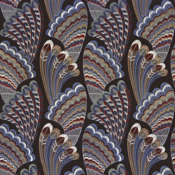 Piuma Fabric - Aubergine swatch