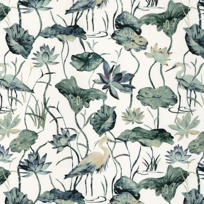 Heron Fabric - Azur swatch