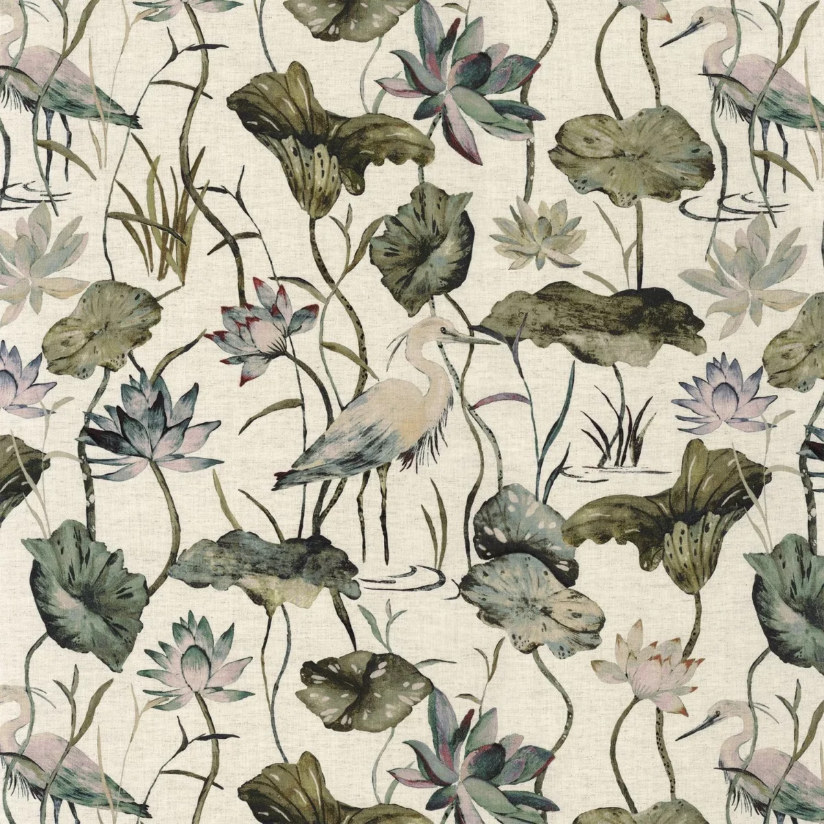 green animal printed fabric from Camengo