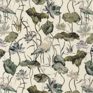 green animal printed fabric from Camengo
