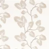 neutral botanical embroideried fabric from Camengo