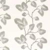 white botanical embroideried fabric from Camengo