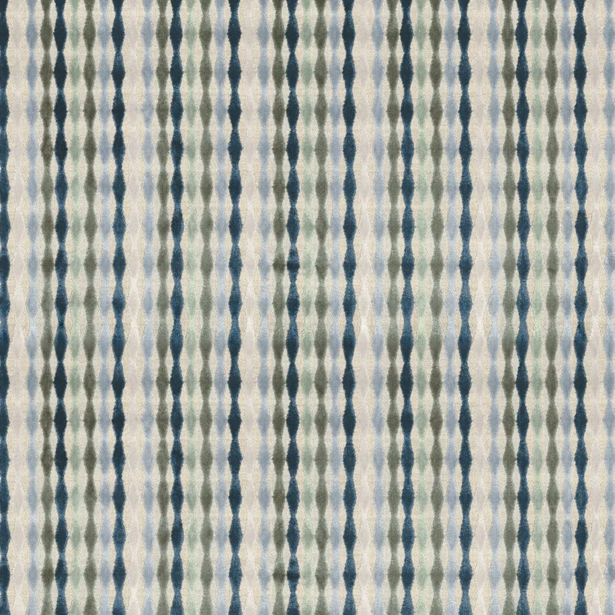 Babille Fabric - Azur by blue striped jacquard fabric from Camengo