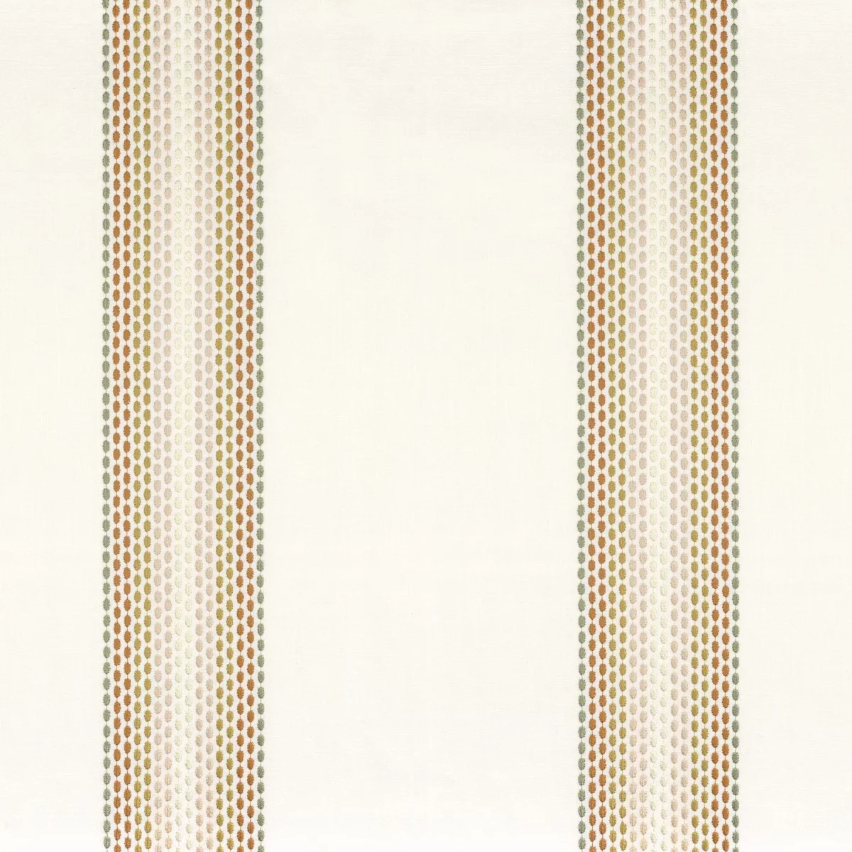 neutral striped embroideried fabric from Camengo