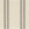 blue striped embroideried fabric from Camengo