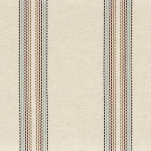blue striped embroideried fabric from Camengo