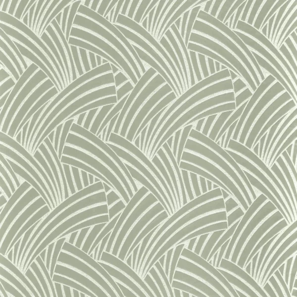 Sydney Fabric - Sauge by green misc silk-satin fabric from Camengo