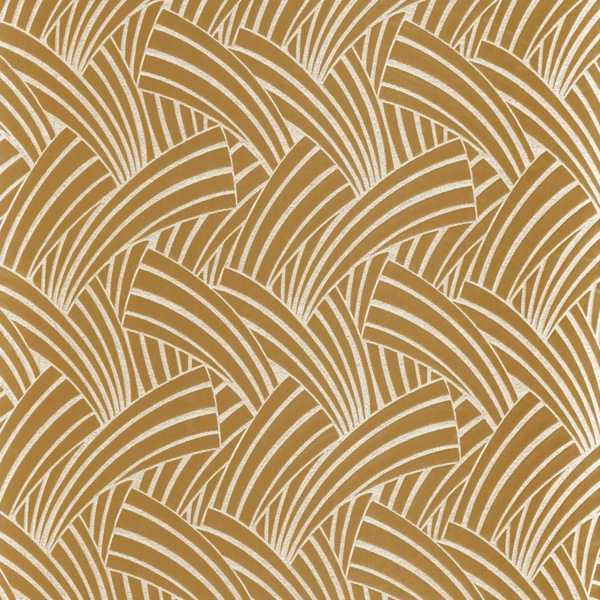 Sydney Fabric - Safran by brown misc silk-satin fabric from Camengo