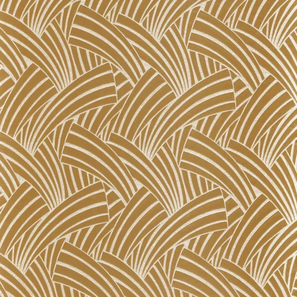 Sydney Fabric - Safran by brown misc silk-satin fabric from Camengo