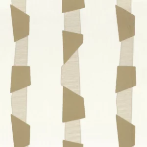 neutral striped embroideried fabric from Camengo