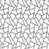 white geometric embroideried fabric from Camengo