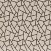 neutral geometric embroideried fabric from Camengo