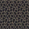 black-grey geometric embroideried fabric from Camengo