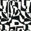black-grey contemporary linen fabric from Camengo