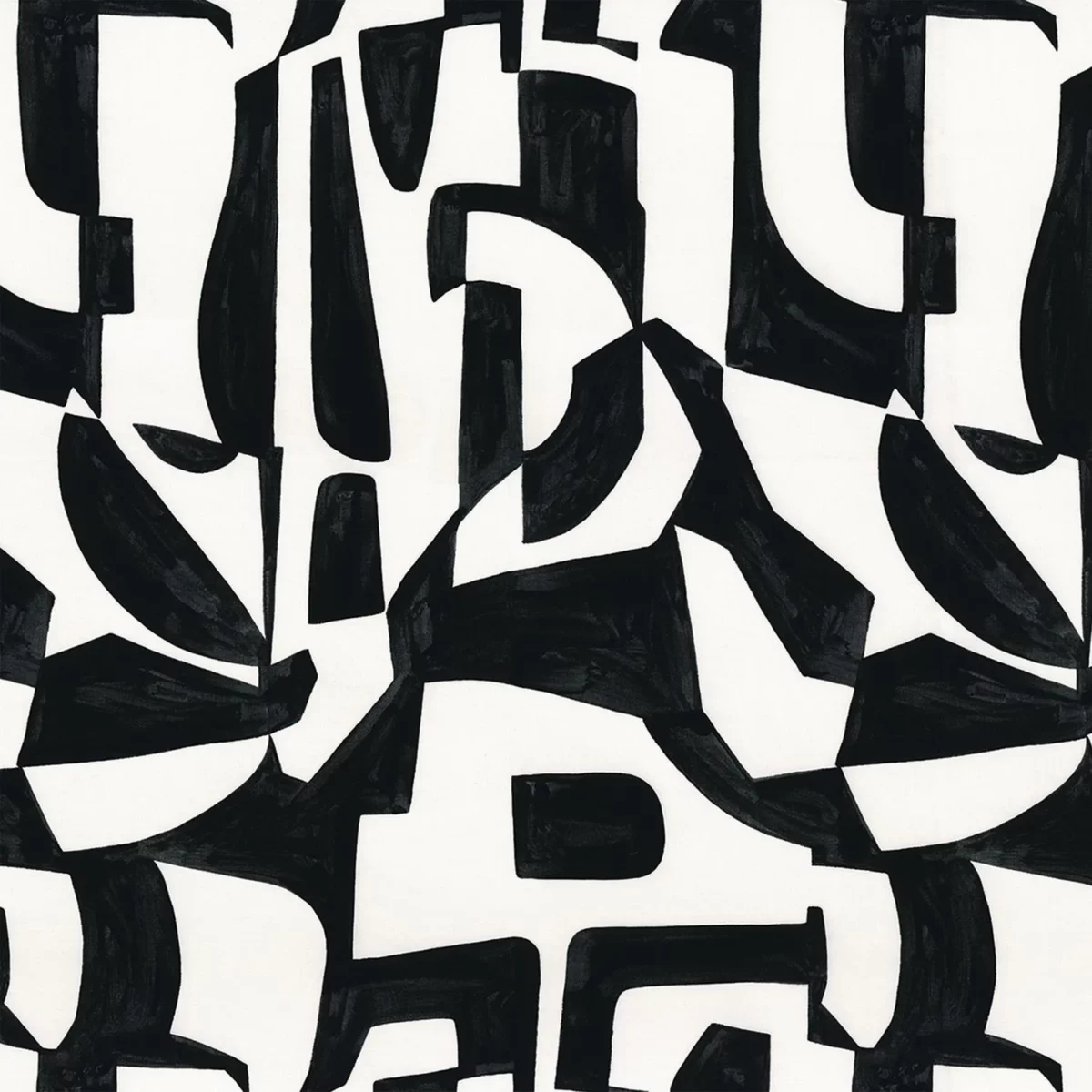 Miwok Fabric - Noir by black-grey contemporary linen fabric from Camengo