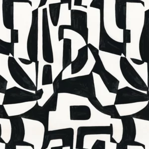 black-grey contemporary linen fabric from Camengo