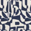 blue contemporary linen fabric from Camengo