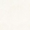 white geometric embroideried fabric from Camengo