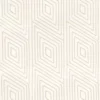 neutral geometric embroideried fabric from Camengo