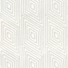 blue geometric embroideried fabric from Camengo