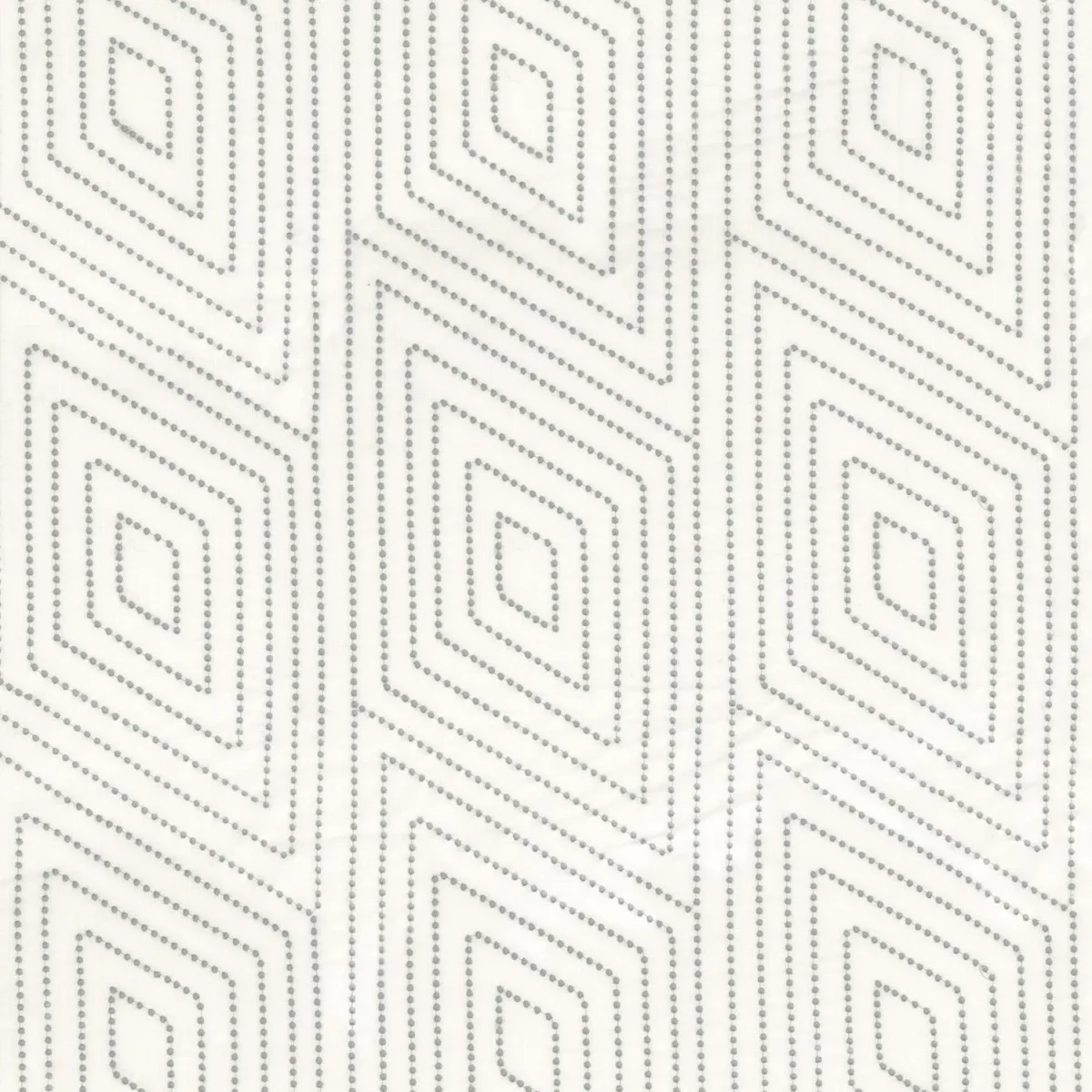 blue geometric embroideried fabric from Camengo