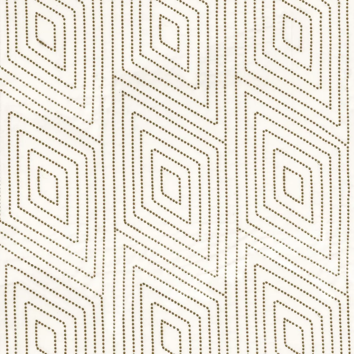 Fetiche Fabric - Cuivre by neutral geometric embroideried fabric from Camengo