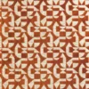 orange geometric cotton fabric from Camengo