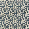 blue geometric cotton fabric from Camengo