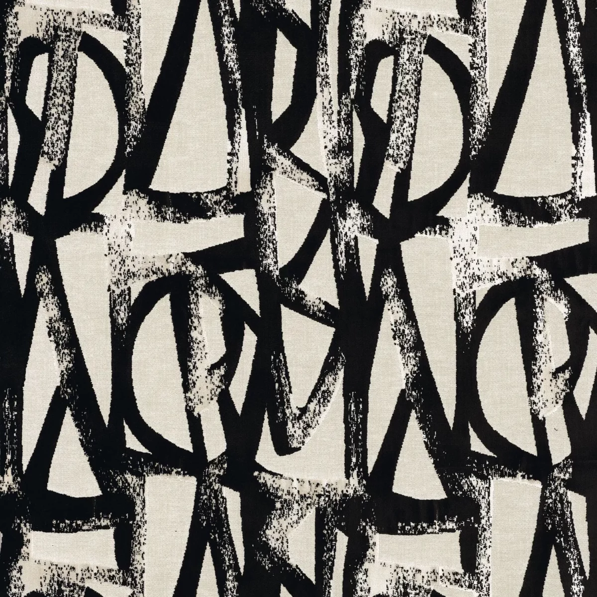 Omaha Fabric - Carbone by black-grey contemporary jacquard fabric from Camengo