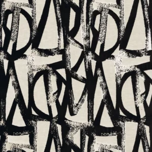 black-grey contemporary jacquard fabric from Camengo