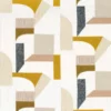 neutral contemporary embroideried fabric from Camengo