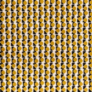 yellow spotted jacquard fabric from Camengo
